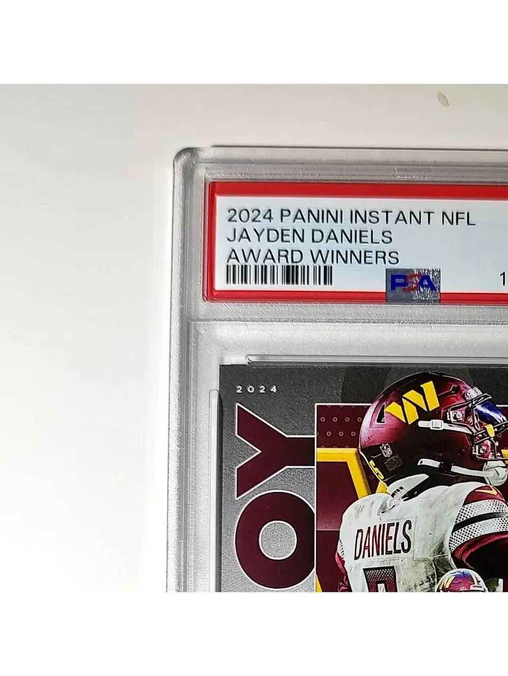 Jayden Daniels 2024 Panini NFL AP Offensive Rookie of the Year Commanders PSA 10
